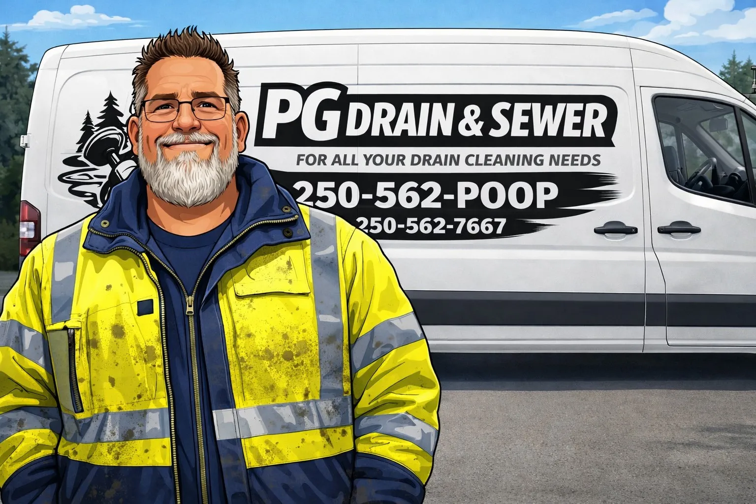 PG Drain & Sewer service van